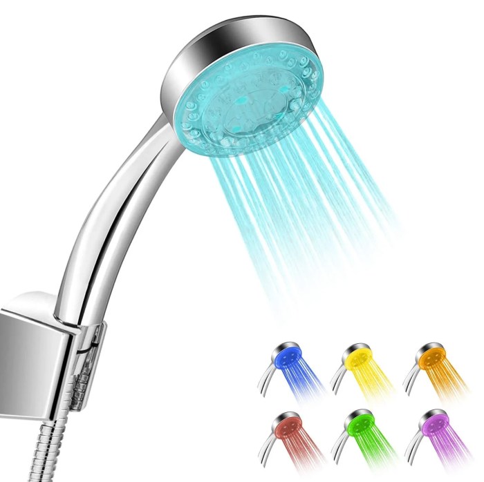 LED shower head