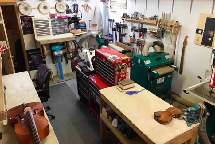 Woodshop setup